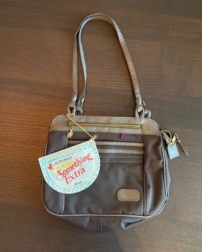 Vintage Handtasche NEU Sarne Känguru grau - Bild 4 von 7