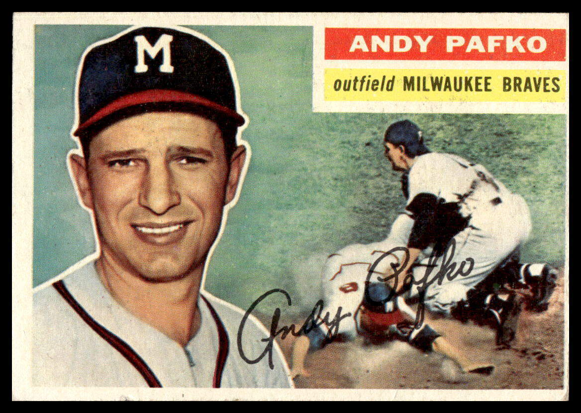 1956 Topps #312 Andy Pafko Milwaukee Braves NR-MINT