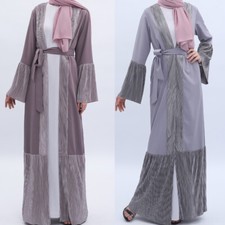 Kimono Women Muslim Abaya Long Dress Open Cardigan Dubai Kaftan Abaya Party Gown