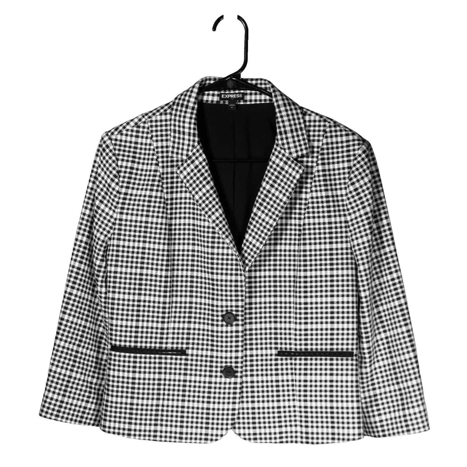 Express Black Checked Coats, Jackets & Vests for Women