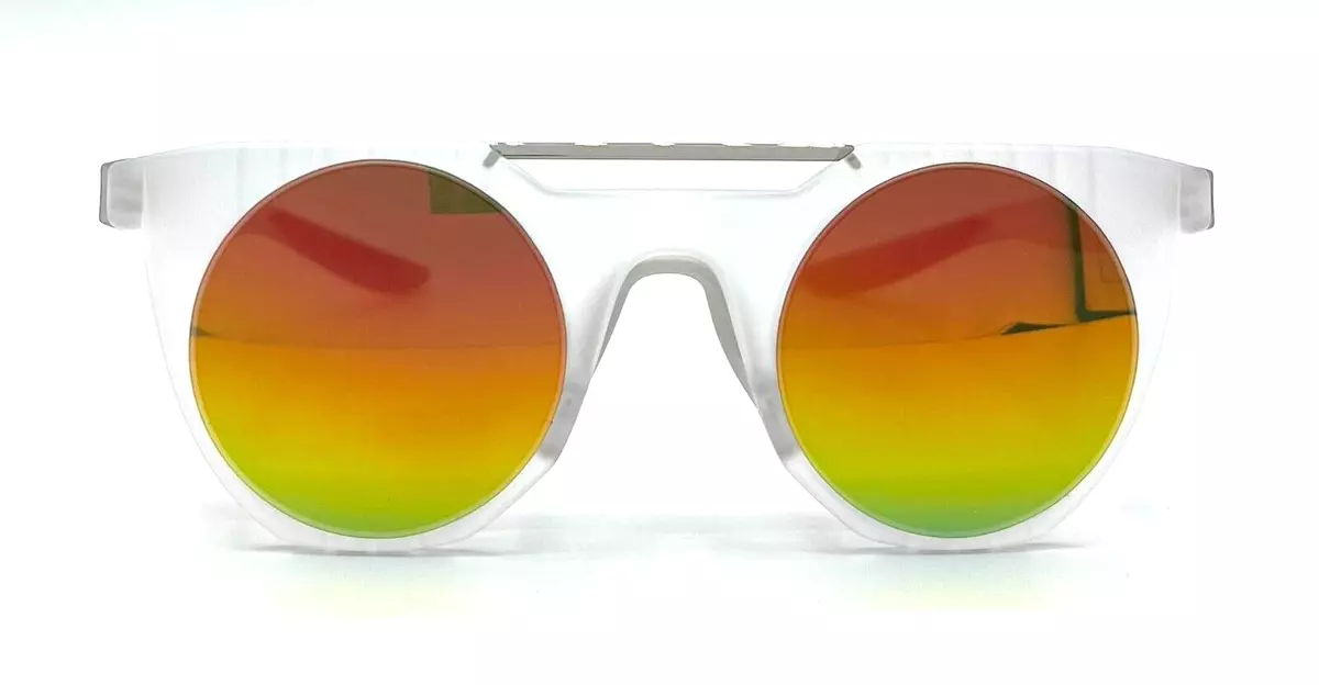 NIKE NIKE BANDIT RISE DA3058 900 Sunglasses Matte Clear Frame Red