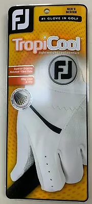 2025 FJ FootJoy TropiCool ( Use to be StaCool ) Men's Summer Golf Glove White