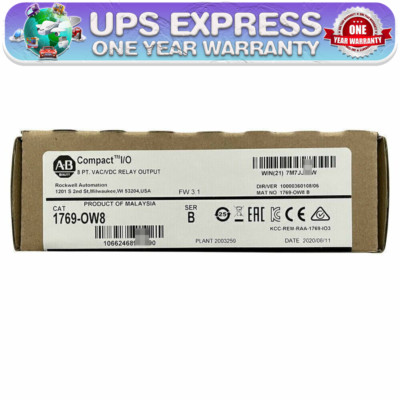 1769-OW8 /B AB NEW CompactLogix Relay Output Module 1769OW8 1 PCS CG