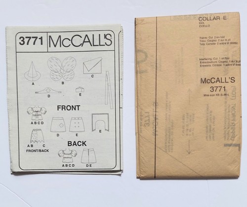 McCall's Sewing Pattern 3771 Costumes Pirate Sailor Nurse Fairy Adult All Sizes - Picture 4 of 5