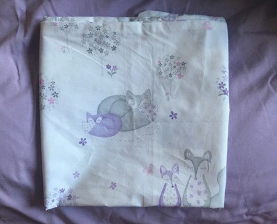 Pottery Barn Kids Bailey Fox Pillowcase Lavender Woodland Friend
