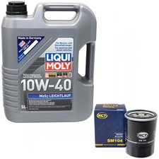 Motoröl Set 10W-40 5 Liter + Ölfilter für Honda KIA Mazda Mitsubishi Opel Subaru