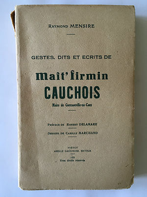 SOG. SCHRIFTLICHE GESTEN MAIT' FIRMIN CAUCHOIS 1933 MONATLICHE WIDMUNG GUERNOUVILLE CAUX