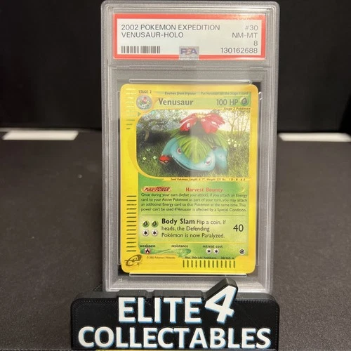 Expedition Base Set - Venusaur 30/165 Holo - PSA 8
