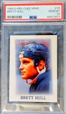 1988 O-Pee-Chee Brett Hull RC # 16 Only 13 Exist Brett Hull # 66 PSA 10 pop 13