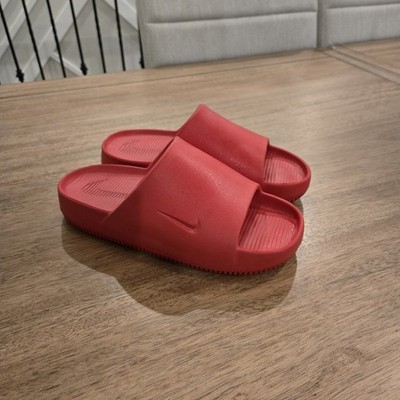 WOMENS NIKE CALM SLIDE SIZE 8 - University Red