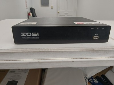 ZOSI Network DVR PoE ZR08HN 2TB HDD 8 Channels w/ 4 ZOSI PoE Cams