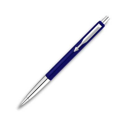 Parker Vector Standard Kugelschreiber mit Chromrand - Blau (3er-Packung)