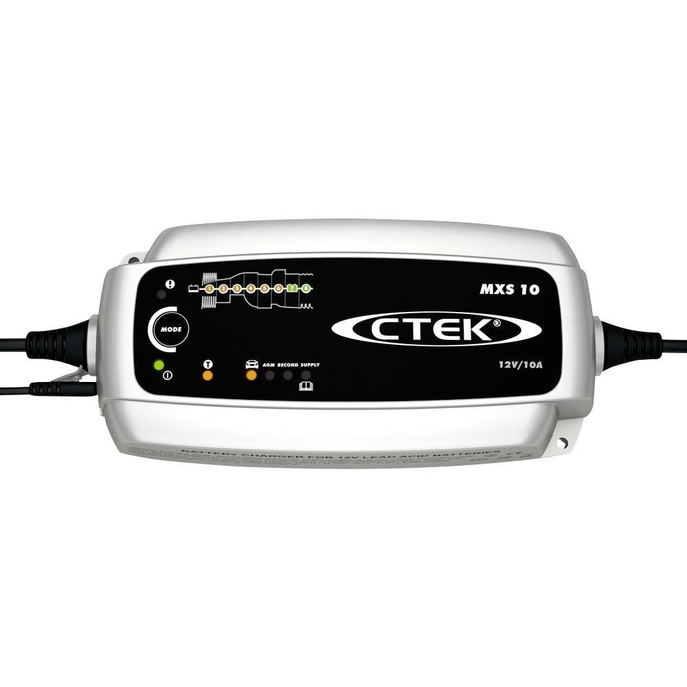 Chargeur de batterie 12V 10A CTEK MXS 10 CIC pour longs hivernages de camping-car