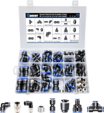96Pcs Quick Connect Air Hose Fitting Kit, NPT 1/4,3/16, 5/32,3/8,1/8,1/2,5/8" Pu