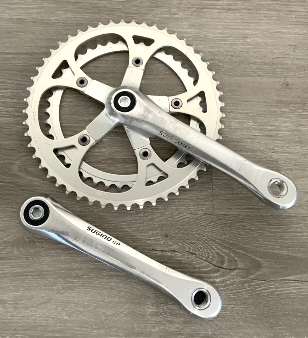 Vintage Sugino Japan 52/40 T Double Crank Set 170mm