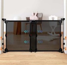 34-55" Adjustable Width Baby Gate, Foldable Extra Wide Baby Gate, Metal Frame...