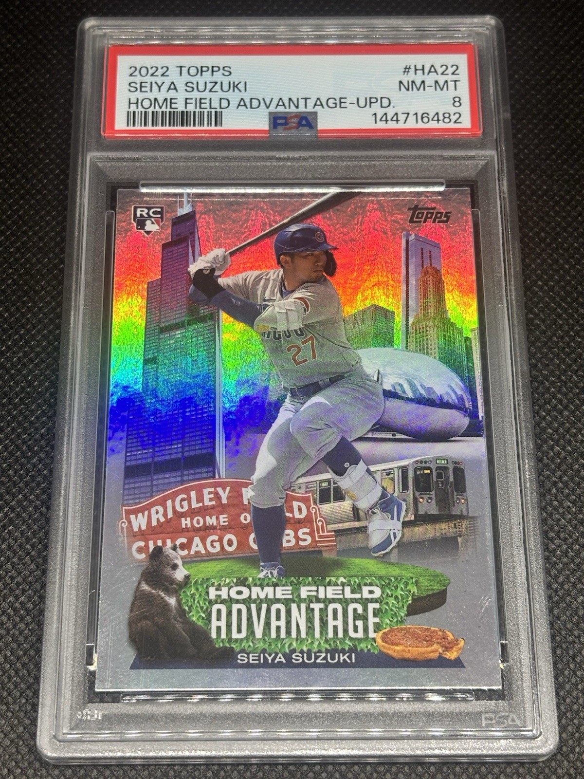 2022 Topps Update Series Home Field Advantage Seiya Suzuki #HA-22 PSA 8 Rookie