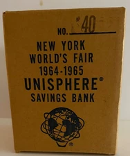 1964-65 New York World's Fair  Unisphere Globe Savings Bank NEW IN SEALED BOX