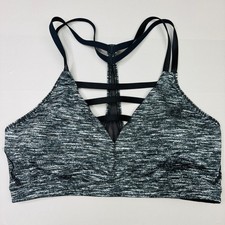 Victoria Secret Lightweight Cage Cross Front Sport Bra Medium Strappy Back