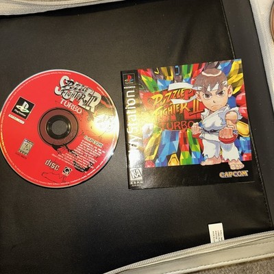 Super Puzzle Fighter II Turbo PlayStation 1 with Manual Tested Working