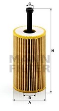 MANN-FILTER HU612x Ölfilter für CITROËN PEUGEOT