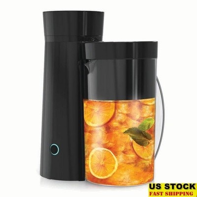 2Quart Iced Tea Iced Coffee Maker 8Cups Easy OneButton Brew Auto Shut Off New