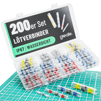 Greate 200Er Set LöTverbinder Mit Schrumpfschlauch - Kabelverbinder Mit LöTzinn