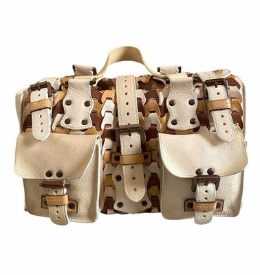 Mulberry Vintage Roxanne Tri Color Woven Bag