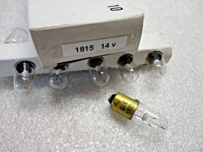 #1815 Clear 14v Incandescent Lamp T-3 1/4  Miniature Bayonet  Mini Lamps