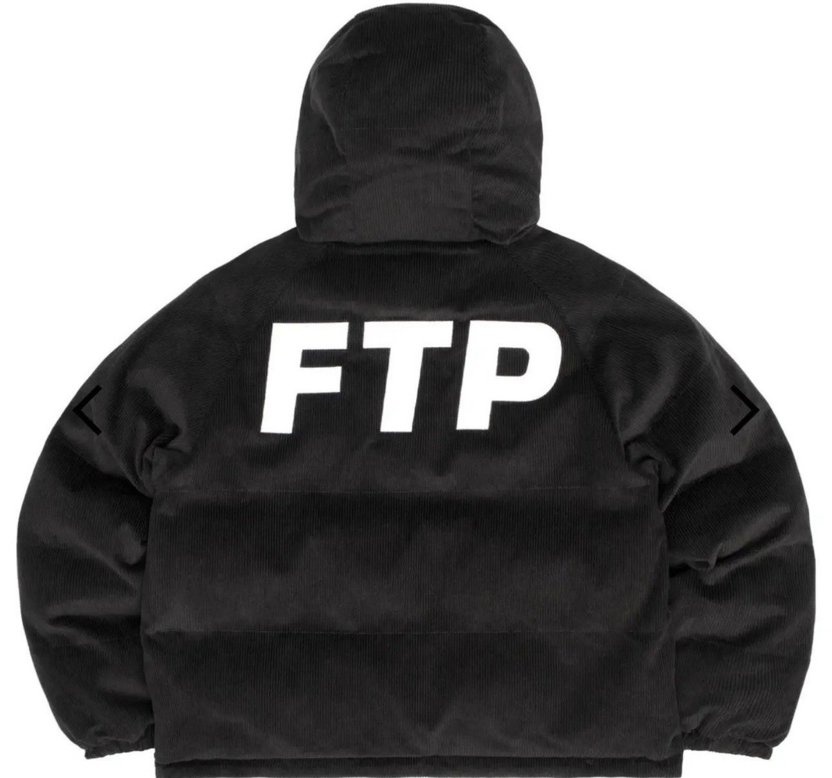FTP Corduroy Reversible Logo Puffer Black Size XL BRAND NEW | eBay