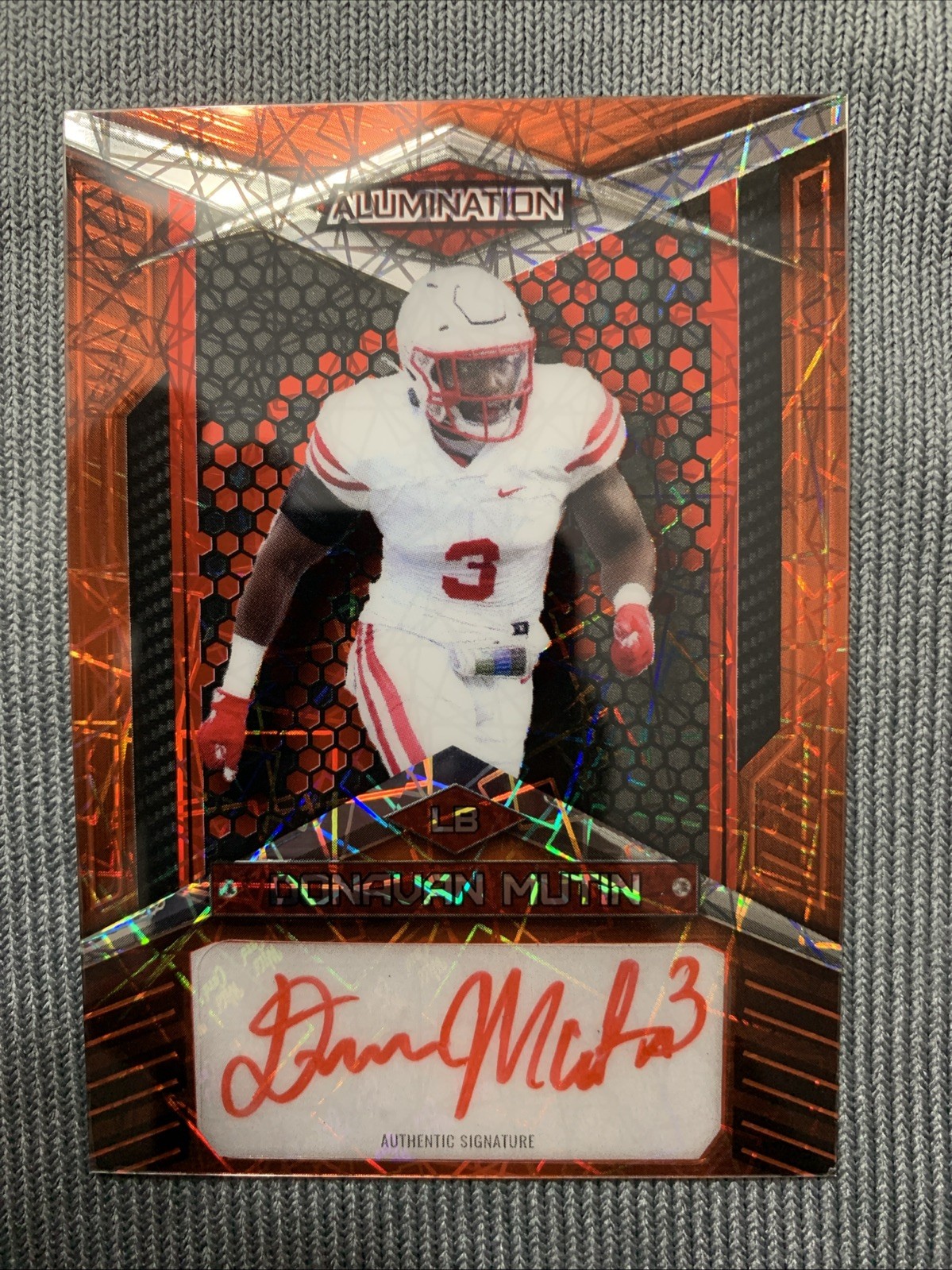 2023 Wild Card Alumination Orange Donavan Mutin Auto /75 #AB-A