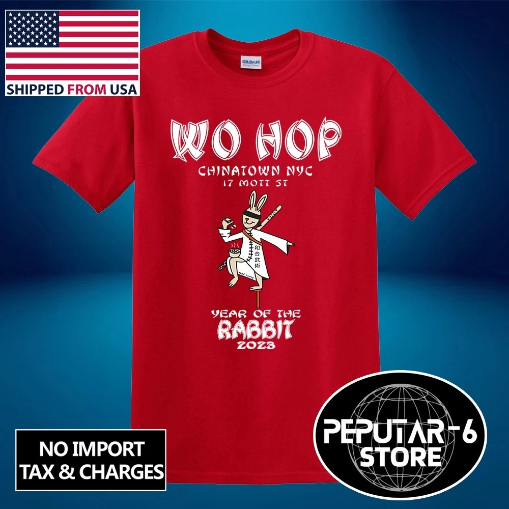WO HOP RESTAURANT Chinatown Men's Red Size S-5XL