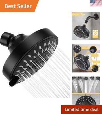 5-Modes High Pressure Shower Head in Elegant Matte Black - Relaxation Reinvented
