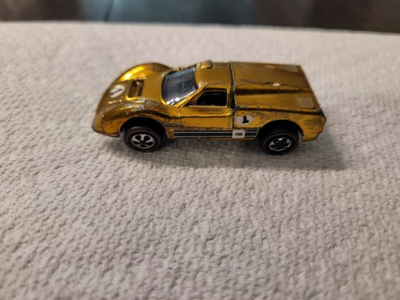 #ad #ad HOT WHEELS REDLINES FORD J CAR BRIGHT GOLD USA 1968 DARK INT $59.95