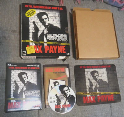 Max Payne (2001) Big Box PC With Mousepad FREE SHIPPING!