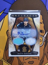 2023-24 Upper Deck Artifacts Matty Beniers Dual Patch Auto /45 #104