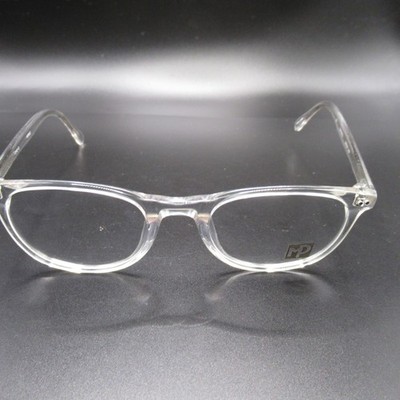 EYE Q MF402 Crystal Clear Full Rim Eyeglass Frames 50-21-145 Unisex Modern