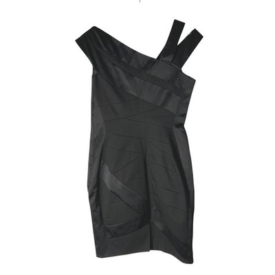 satin bandage dress Mirelle Hybrid Bandage Satin Midi Dress
