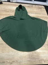 Cutter And Buck hooded hunter green small poncho small