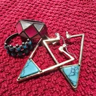 Vintage genuine silver turquoise ring