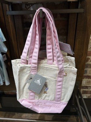 Disney Parks 2026 Daisy Duck Purple Canvas Mini Tote Bag New