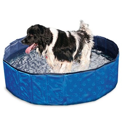Karlie Flamingo Doggy Pool Hundepool blau gemustert