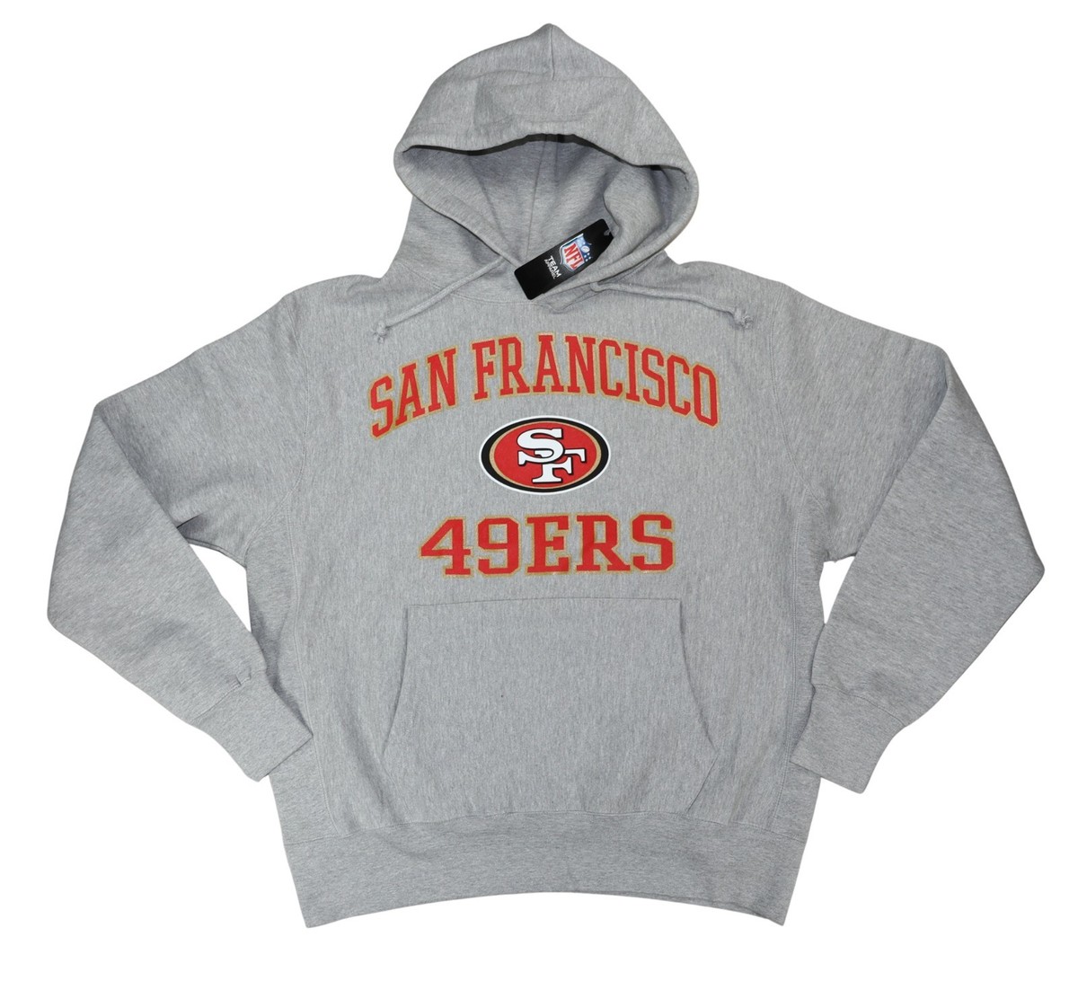 San Francisco 49ers Big & Tall NFL Apparel Kangaroo Pocket Hoodie