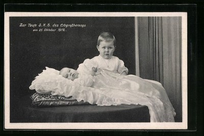 Ansichtskarte Zur Taufe des des Großherzogs von Sachsen-Weimar-Eisenach 1912 