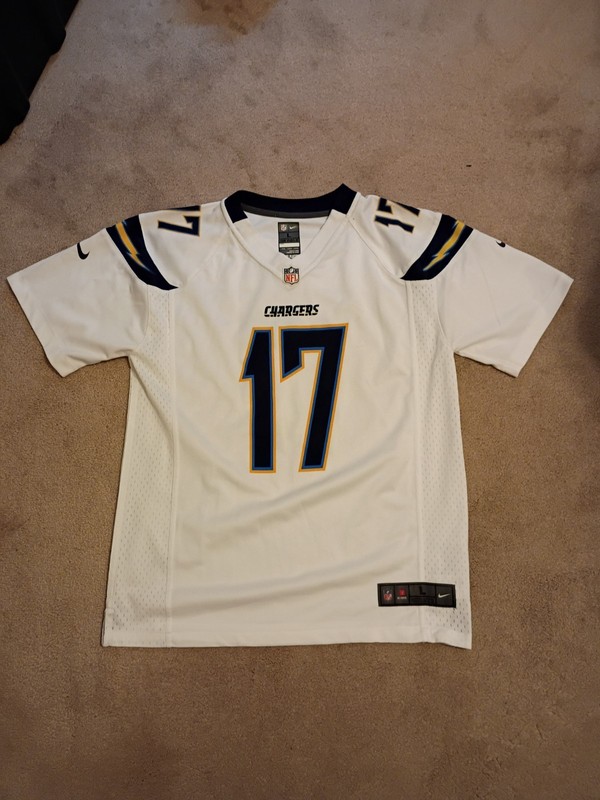 Nike NFL San Diego Chargers Rivers #17 White Jersey Size Youth Large 14-16