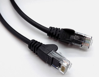 KONVOLUT 3x Patchkabel RJ-45 4m Meter UTP CAT 5e Snagless Litze schwarz