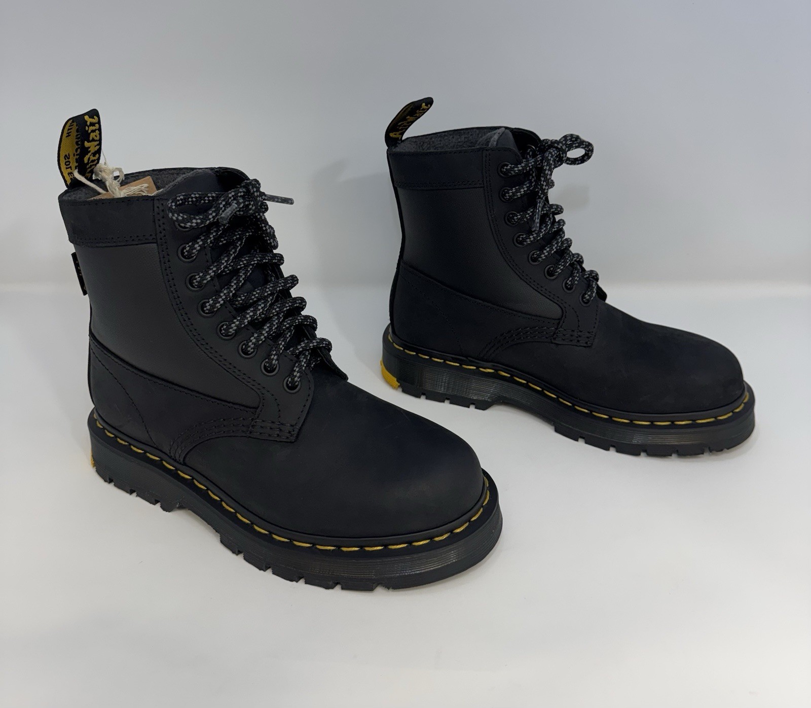 Dr. Martens 1460 Trinity Boots Waterproof Wintergrip SoftWair Black Unisex M4/W5