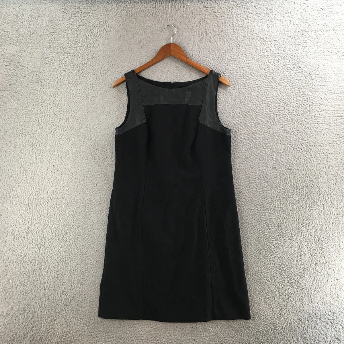 loft faux leather dress Fauber Faux Leather Mini Dress for Women in Black, Size: 4, by LoveShackFancy main image 0