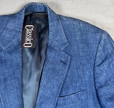 Vintage Brooks Brothers Blue Blazer Mens USA Made Distressed 2 Button