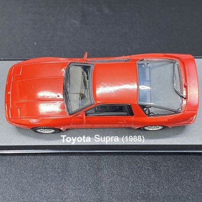 Mini Car Toyota Supra 1988 Red 1/43 Scale Box Display Diecast Vol